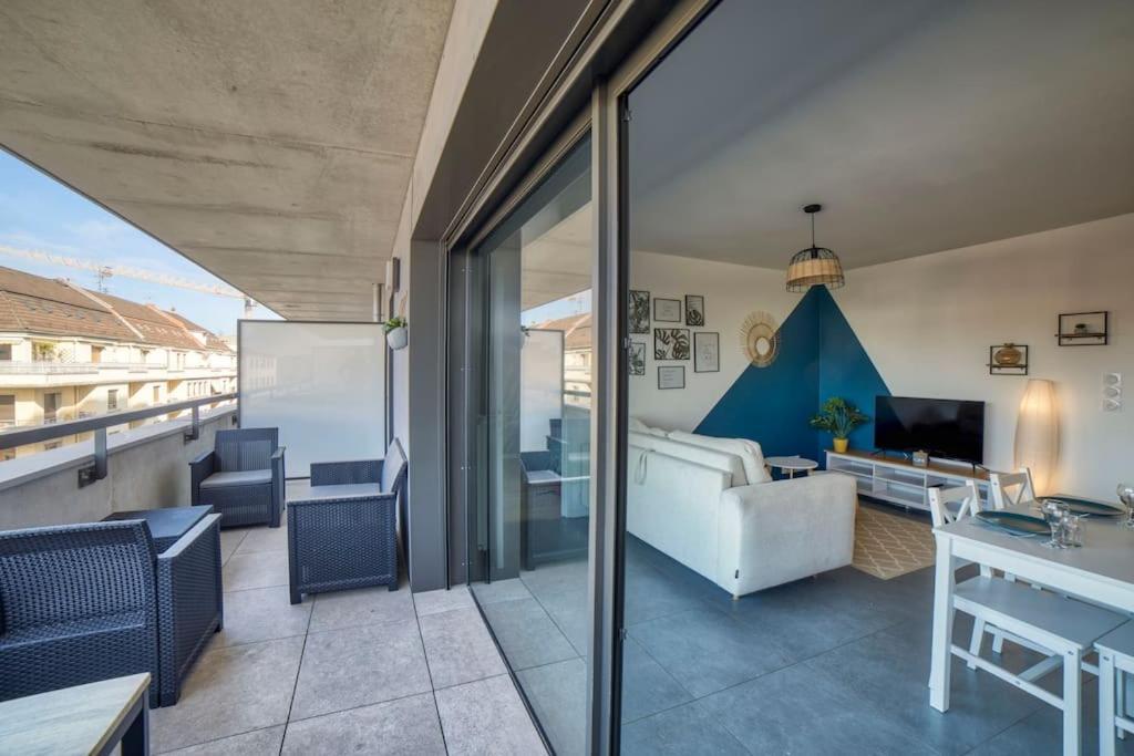 Modern'Blue - Gare Annemasse A 3Min-Geneve Acces Direct Apartment Екстериор снимка